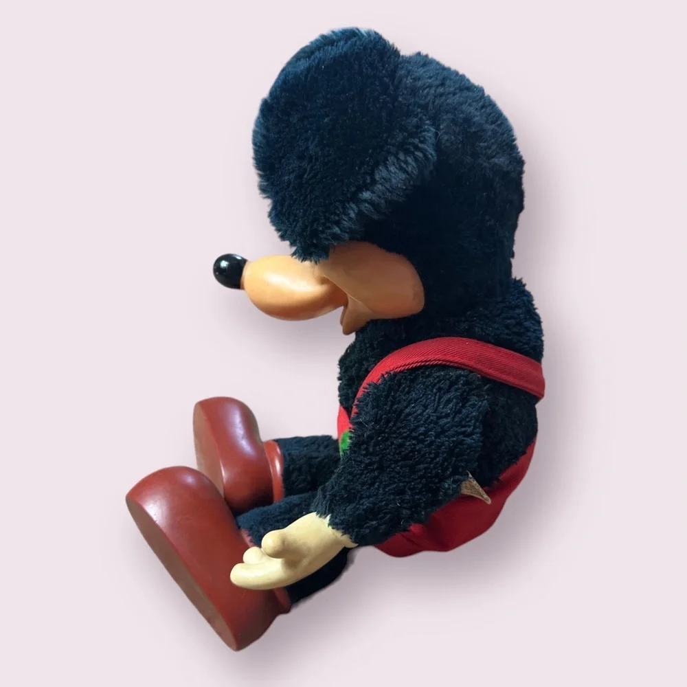 Vintage Disney Applause Mickey Mouse Christmas Plush Stuffed Animal Plastic Face